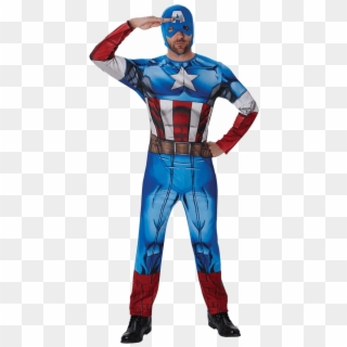 Adult Classic Captain America Costume - Captain America Fancy Dress Clipart