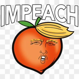 Impeach Trump Peach - Cartoon Clipart