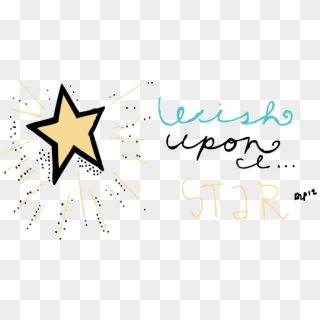 Drawn Shooting Star Wish Upon Star - Wish Upon A Star Clipart - Png Download