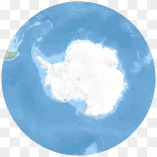 Antarctic Ocean Relief Location Map - North Pole And South Pole Clipart