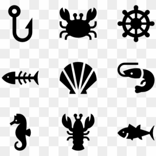 Sea Life Set - Ocean Icons Clipart