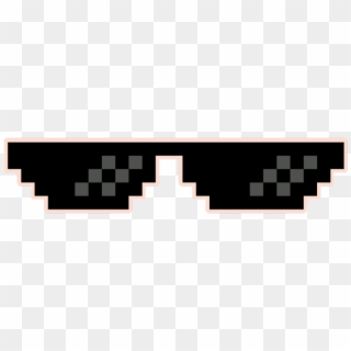 Pixel Sunglasses Transparent Transparent Background - Thug Life Google Clipart