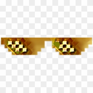 Golden Rekt Glasses Golden Rekt Glasses Mlg Funny Fun - Meme Glasses And Joint Clipart