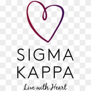 Free Png Download Sigma Kappa Live With Heart Png Images - Sigma Kappa Live With Heart Clipart