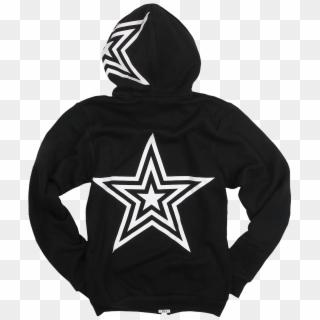 - Black And White Star Hoodie , Png Download Clipart