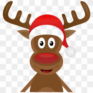 Christmas Deer Png Free Download - Reindeer Hot Chocolate Cones Labels Clipart