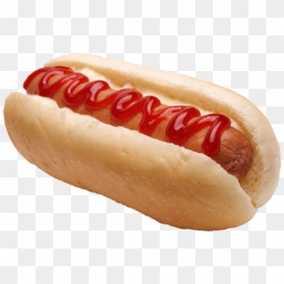 Hot Dog - Hot Dog With Ketchup Clipart