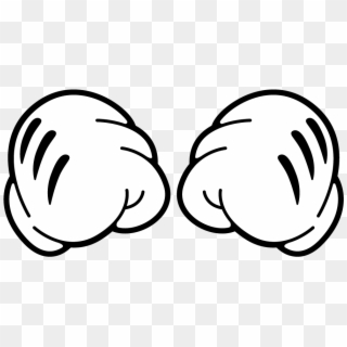 Closed Fists Mickey's Hands - Mickey Mouse Hand Clipart