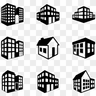 Buildings - Office Building Vector Icon Clipart