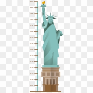 Statue Of Liberty Height Chart - Stairs Clipart