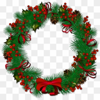 Fullsize Of Christmas Wreath Png Large Of Christmas Clipart