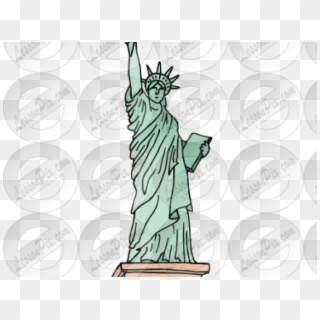 Statue Of Liberty Clipart Transparent - Illustration - Png Download