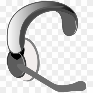 Headphone With Mic Png - Headset Clip Art Transparent Png