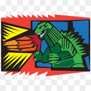 2016 03 31 Godzilla - Cartoon Clipart