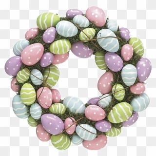 Easter Wreath Png Image Background - Easter Wreath Transparent Background Clipart