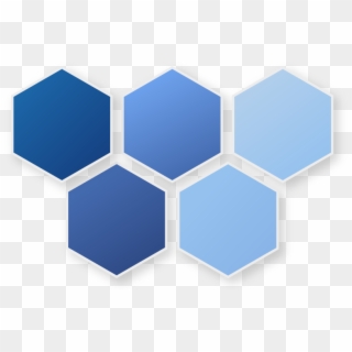 Hexagon Blue Png , Png Download - Hexagon Shape 3d Png Clipart
