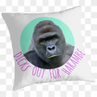 Dicks Out For Harambe - Cushion Clipart