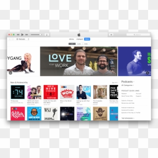 Love Your Work Podcast Large Banner Feature On Itunes Clipart