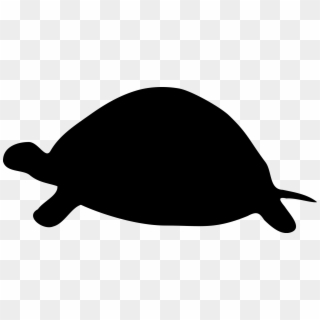Open - Silhouette Of A Turtle Clipart