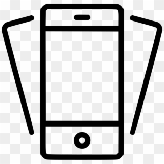 Tilt Phone Smartphone Mobile Device Iphone Svg Png - Mobile Device Icon Png Clipart
