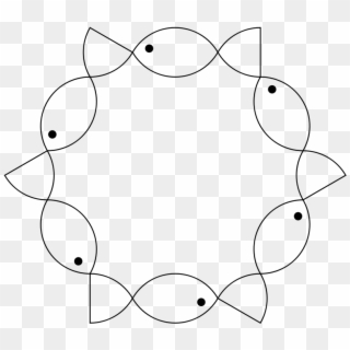 How To Set Use 6 Fish Hexagon Svg Vector Clipart