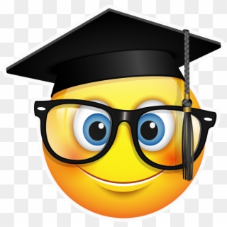 Emoji Graduation Png - Academic Emoji Clipart