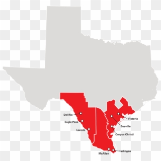 Find A Homebuilder - South Texas Map Png Clipart