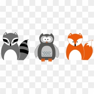 This Free Icons Png Design Of Raccoon Owl And Fox Clipart