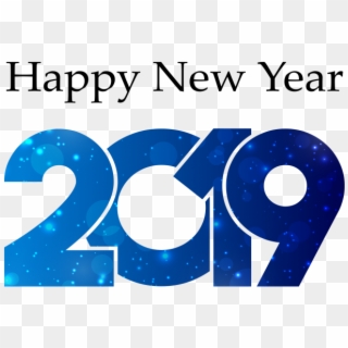2019 Blue Happy New Year Png Clipart