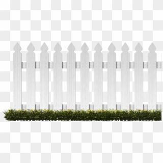 White Picket Fence - White Picket Fence Png Clipart