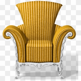 Transparent Gold Chair Png Clipart - Royal Gold Chair Png