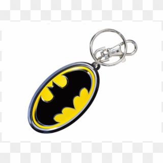 Batman Logo Coloured Pewter Keychain - Batman Clipart