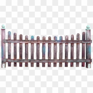Fence Garden Clip Art - Cartoon Old Fence - Png Download