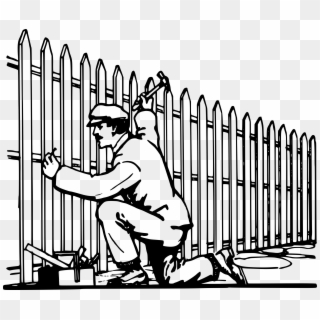 This Free Icons Png Design Of Man Makes Fence Clipart