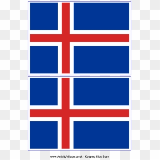 Iceland Flag - Nordic Countries Flags Png Clipart