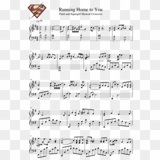 Running Home To You - These Days Piano Sheet Clipart