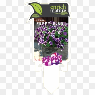 Petunia Peppy Blue Label0 - Bouquet Clipart