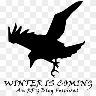 The Human Mortals Want Their Winter Here - Raven Silhouette Clipart