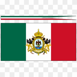 Bandera Y Gallardete De Marina Civil Seg Imp Mex - Bandera Del Imperio De Maximiliano Clipart