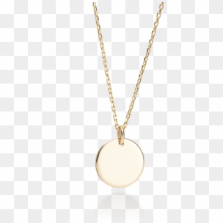 9ct Yellow Gold Small Round Pendant - Locket Clipart