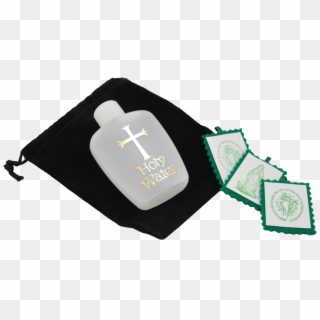 Free Epiphany Holy Water And 3 Green Scapulars - Christian Cross Clipart