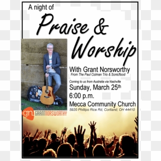 Praise & Worship With Grant Norsworthy Mecca Comm Church - People Bigstock Silhouettes Of Concert Crowd Clipart