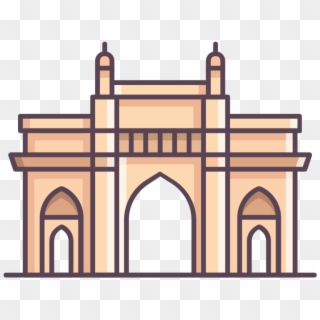 India Gate Clipart - Drawing Gateway Of India - Png Download