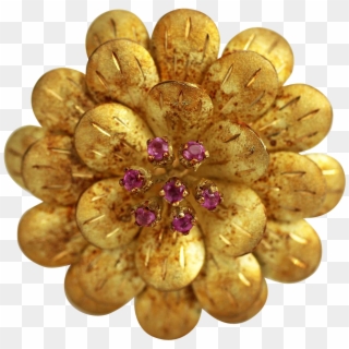 Gold Flowers Png , Png Download - Bead Clipart