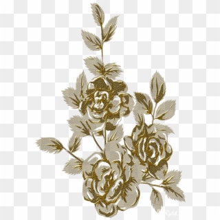 "прекрасные Золотые Цветы Fine Gold Flowers " Allday - Pedicel Clipart