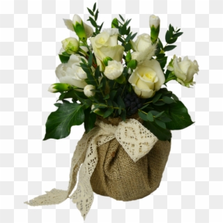 Rustic Flower Shop Studio Flores - White Roses In Vase Clipart