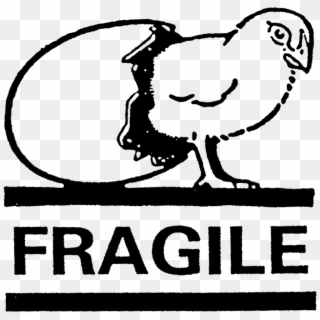 Fragile Rubber Stamp Craft And Card Making Stamps - Glass Fragile Handle With Care Clipart
