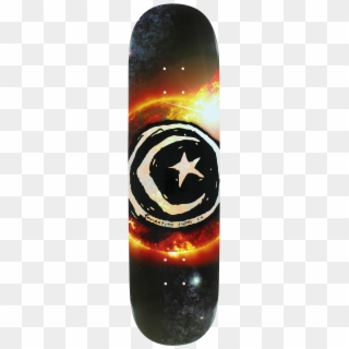 Foundation Star & Moon Sun Flare Skateboard Deck - Skateboard Decks Clipart