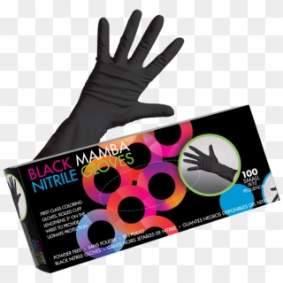 Framar Black Mamba Nitrile Gloves Clipart
