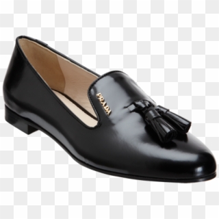 Prada Logo-studded Tassel Loafer - Slip-on Shoe Clipart